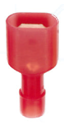 Terminal Aislado Macho (Nylon) 0.5 - 1.5 mm² Rojo (1.25-250), 100 piezas